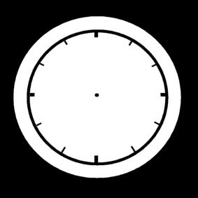 horloge vide Coloriage horloge vide