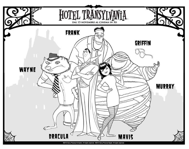 hotel transilvania Coloriage hotel transilvania