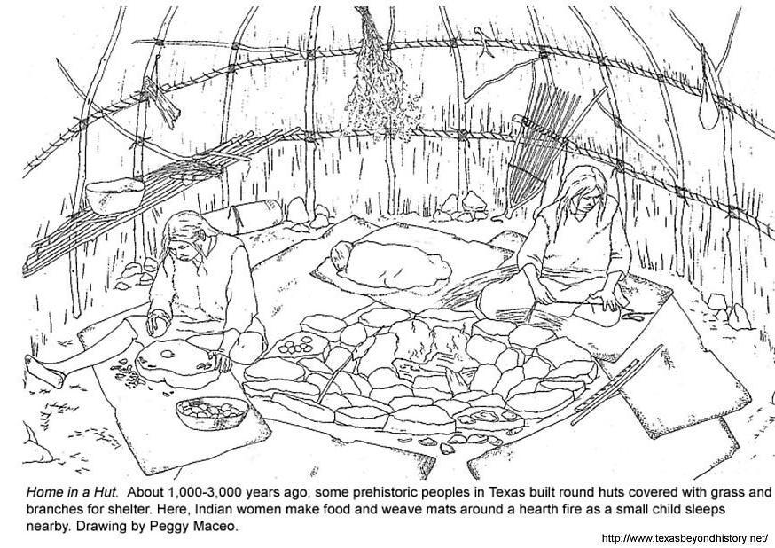 hutte Coloriage hutte