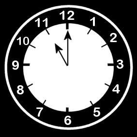 il est 11 heures Coloriage il est 11 heures