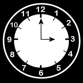 il est 3 heures Coloriage il est 3 heures