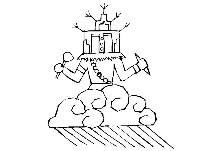 image dafrique - orage Coloriage image dafrique - orage
