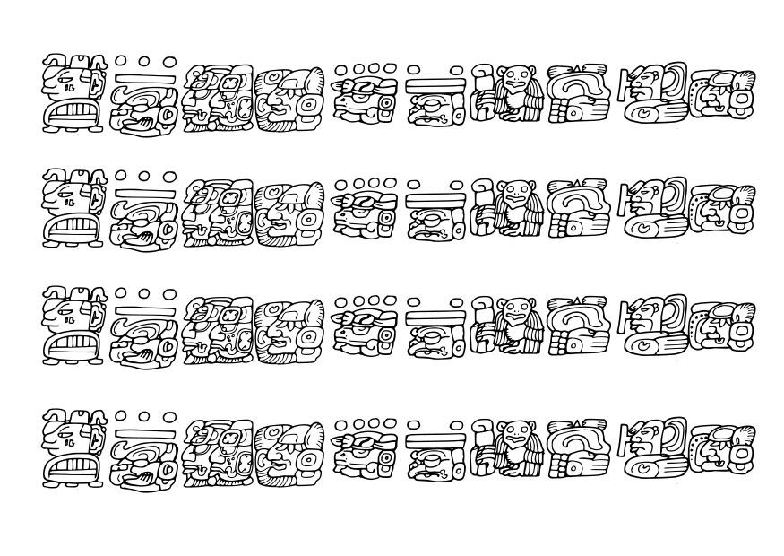 Coloriage images mayas