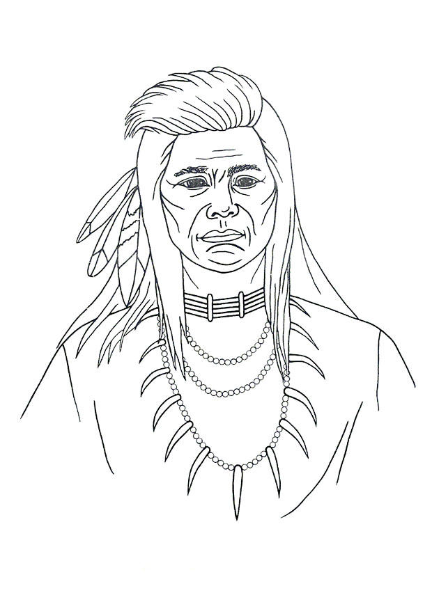 Coloriage indien