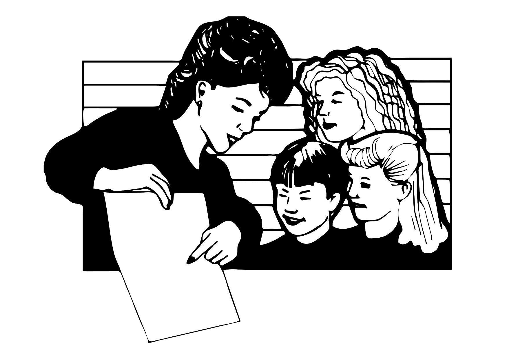 instituteur Coloriage instituteur