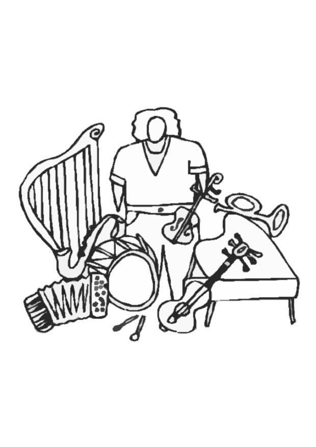 instruments Coloriage instruments