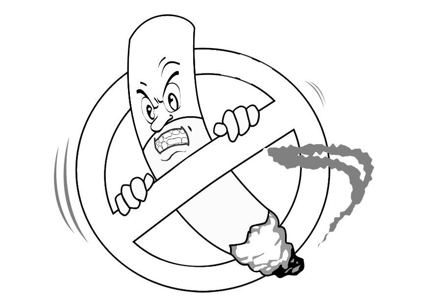 interdiction de fumer Coloriage interdiction de fumer
