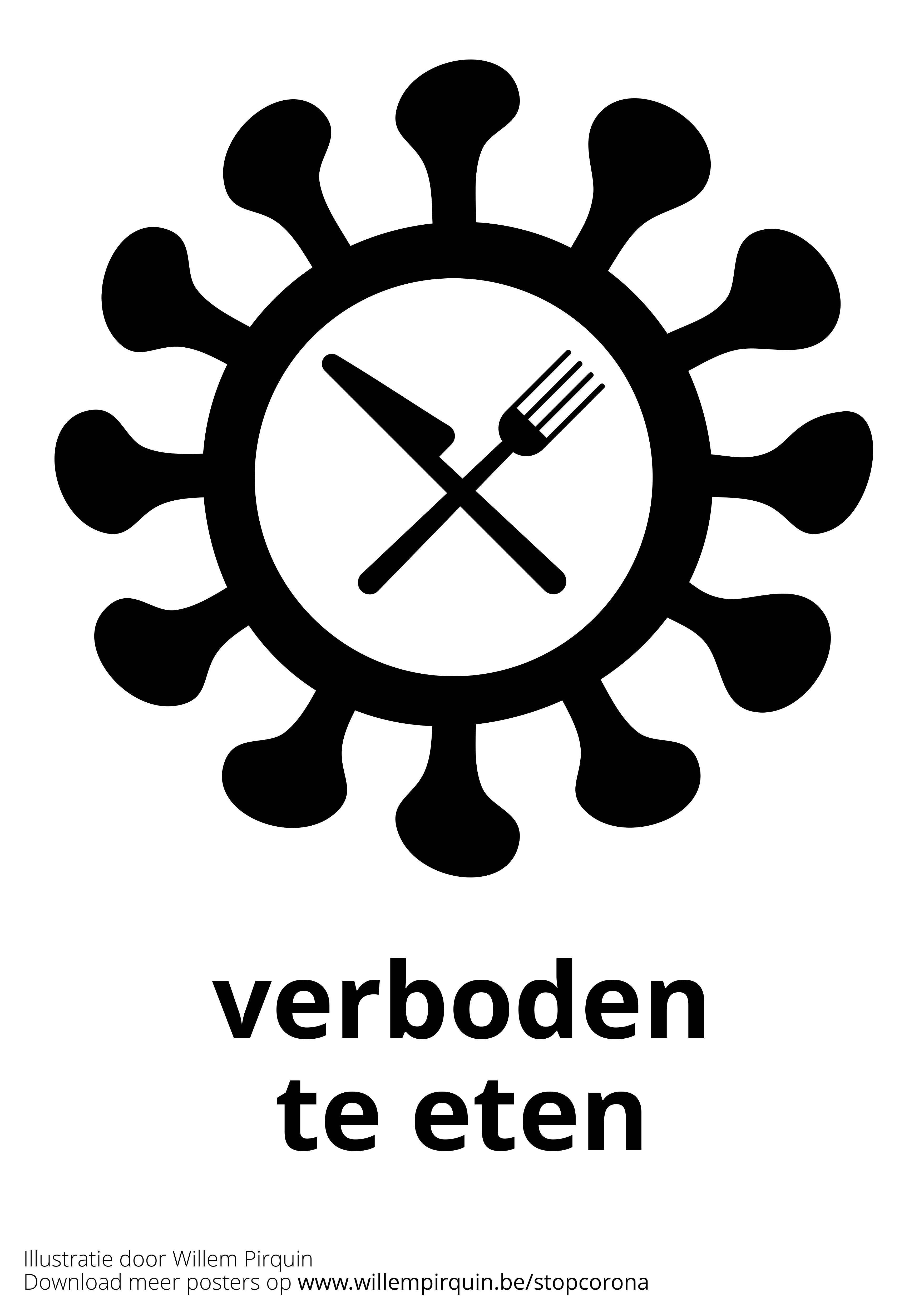 interdit de manger Coloriage interdit de manger
