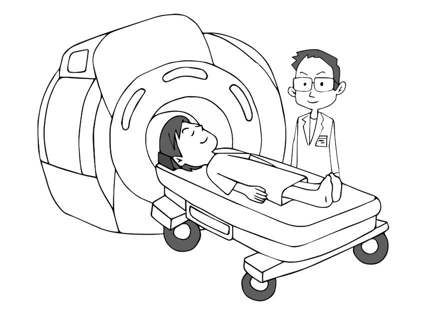 irm - scanner Coloriage irm - scanner