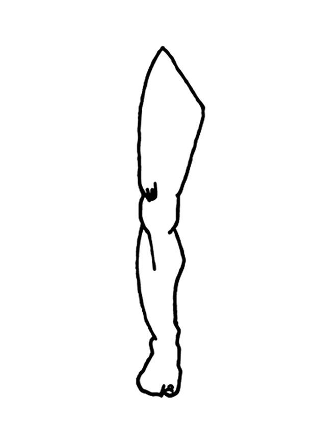 jambe Coloriage jambe