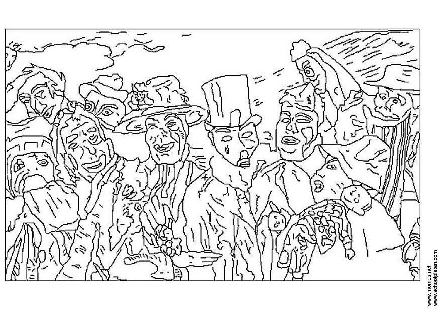 james ensor Coloriage james ensor