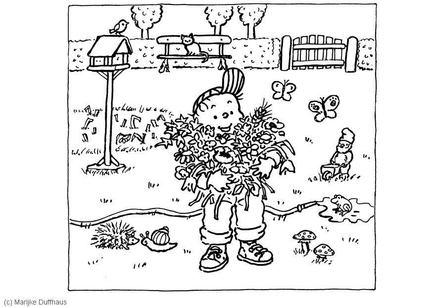 jardin Coloriage jardin
