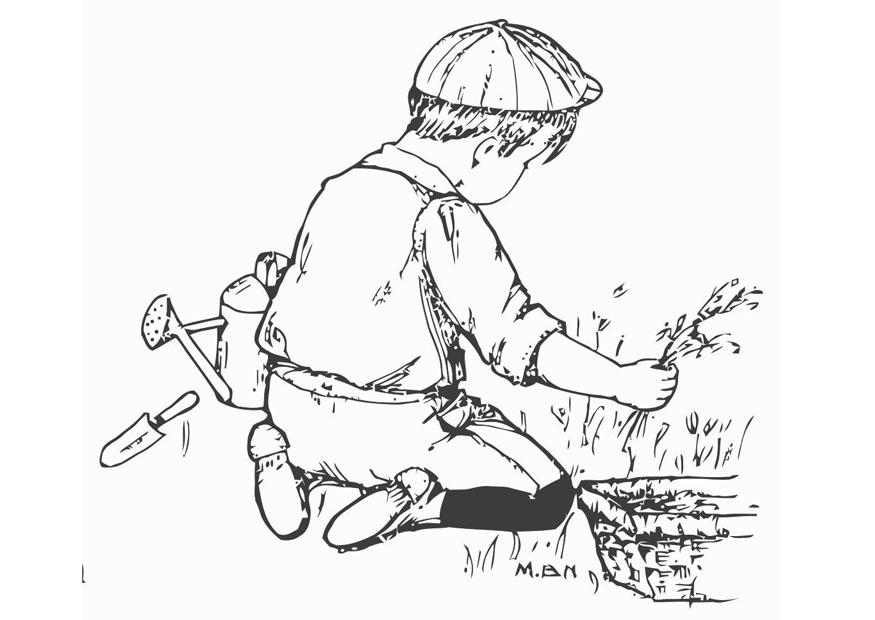 jardiner Coloriage jardiner