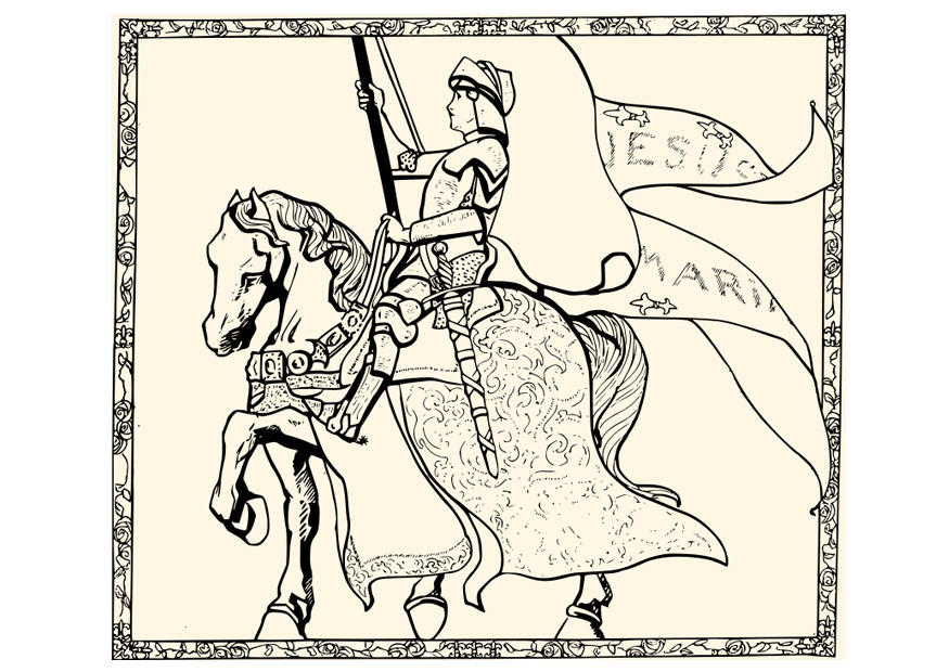 jeanne darc Coloriage jeanne darc