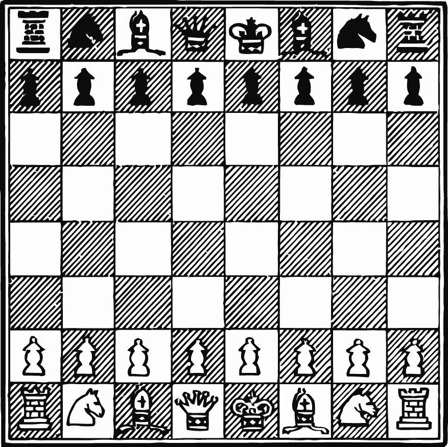jeu da€™A©checs Coloriage jeu da€™A©checs