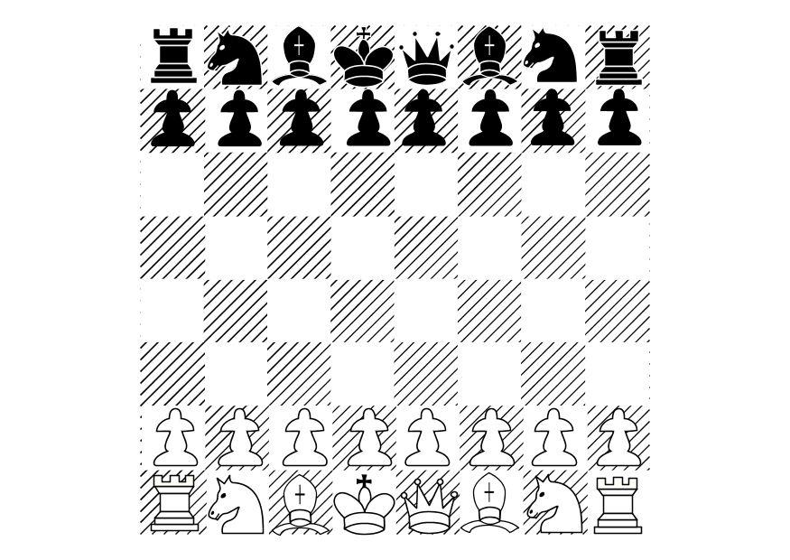 jeu dA©checs Coloriage jeu dA©checs