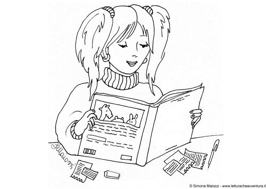 jeune fille Coloriage jeune fille