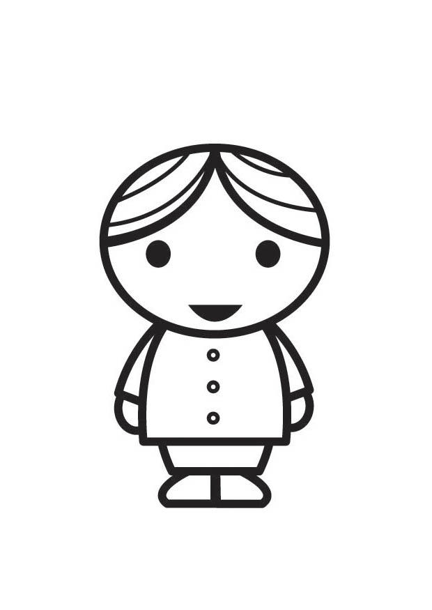 jeune homme Coloriage jeune homme