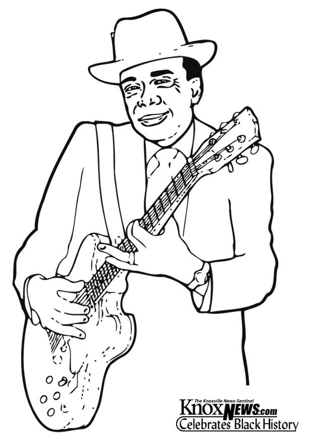 john lee hooker Coloriage john lee hooker