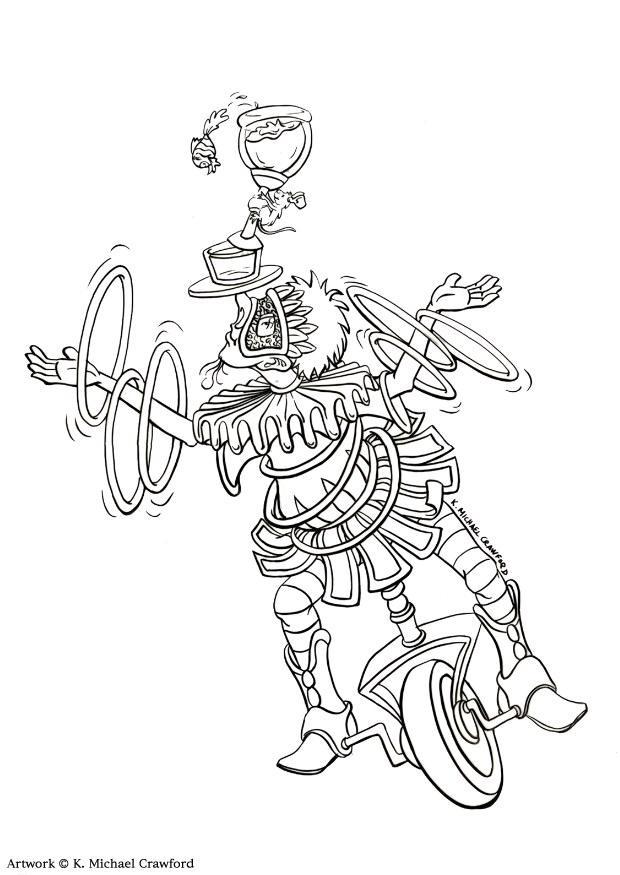 jongleur Coloriage jongleur