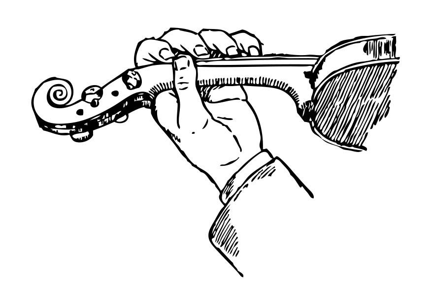 jouer du violon Coloriage jouer du violon