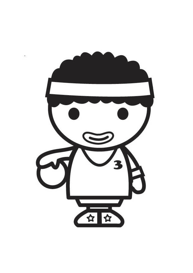joueur de basket Coloriage joueur de basket