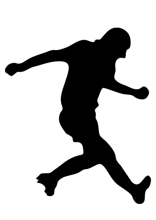 joueur de football Coloriage joueur de football
