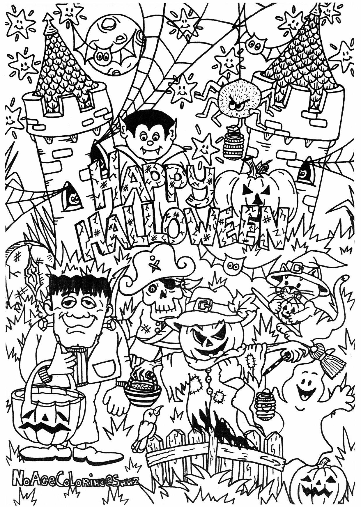 joyeux halloween Coloriage joyeux halloween