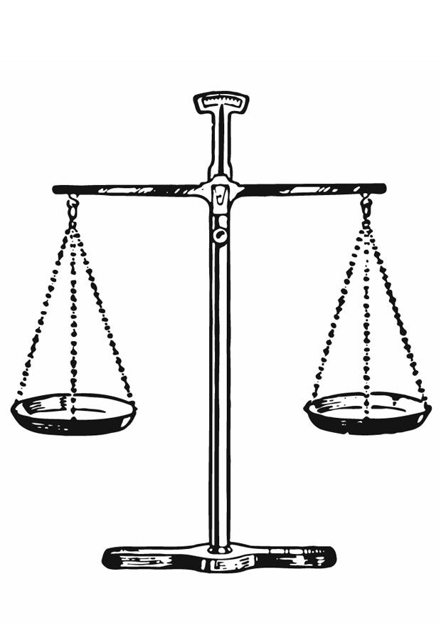 juge - balance de la justice Coloriage juge - balance de la justice