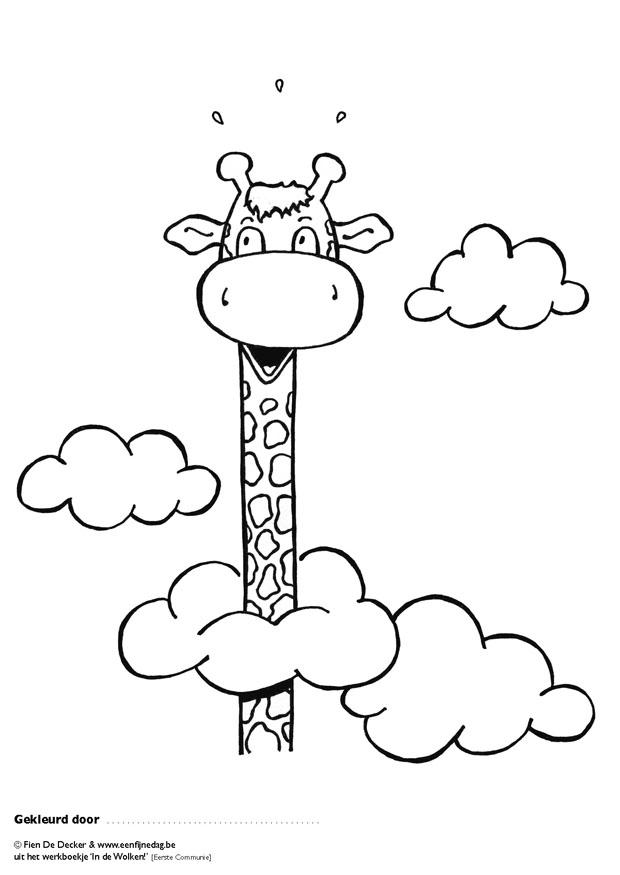jules dans les nuages Coloriage jules dans les nuages
