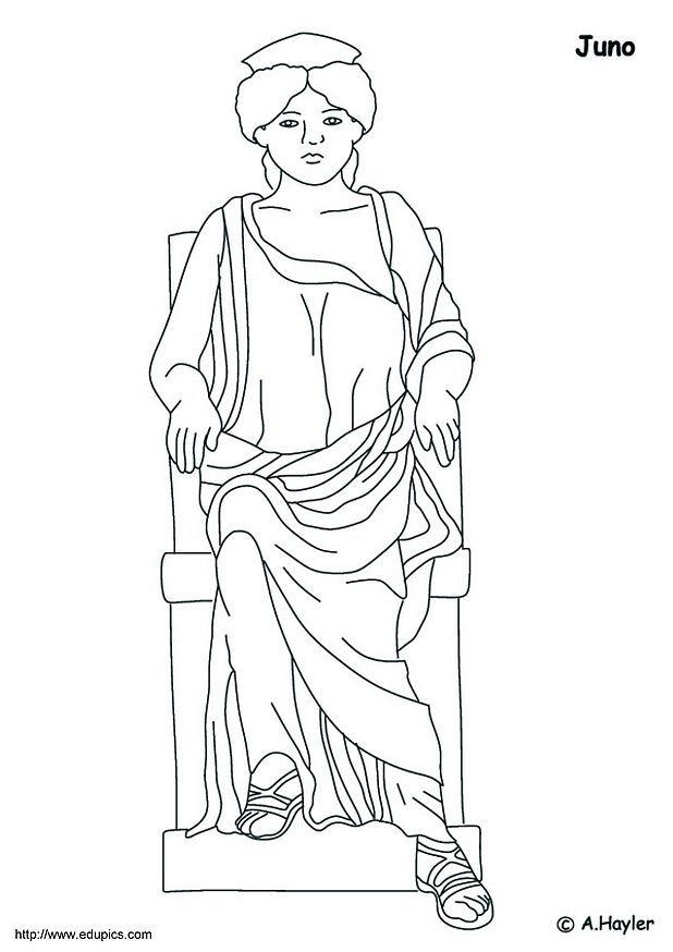 junon Coloriage junon