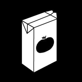 jus de pomme - brique Coloriage jus de pomme - brique