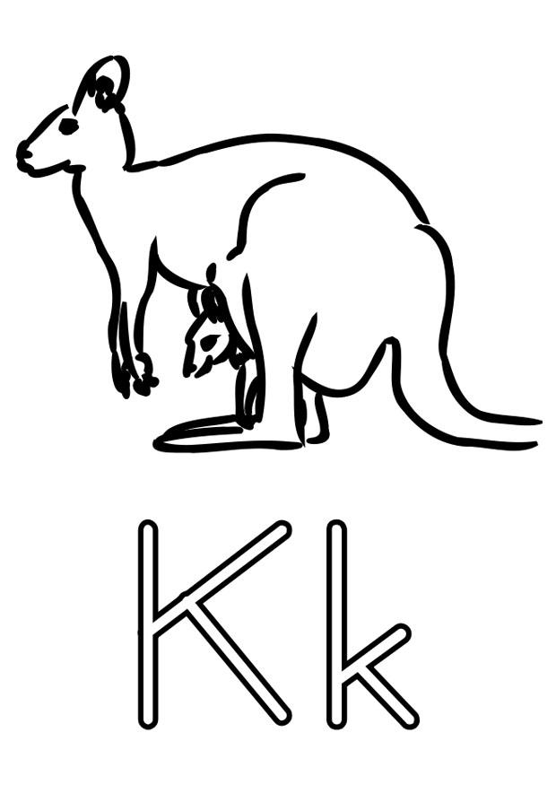 k Coloriage k