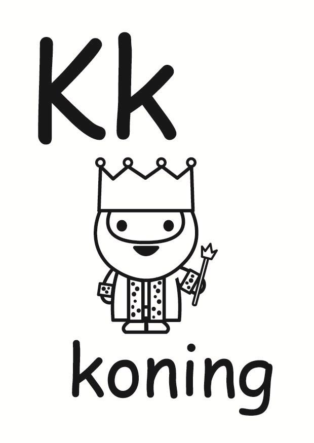 k Coloriage k