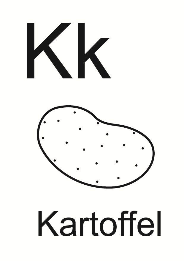 k Coloriage k