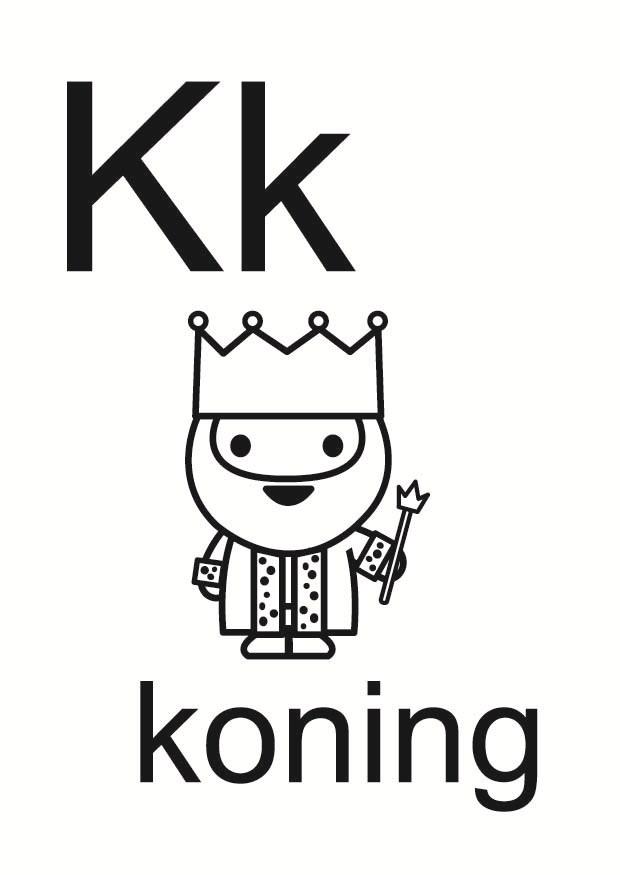 k Coloriage k