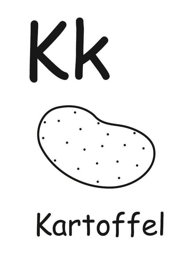 k Coloriage k