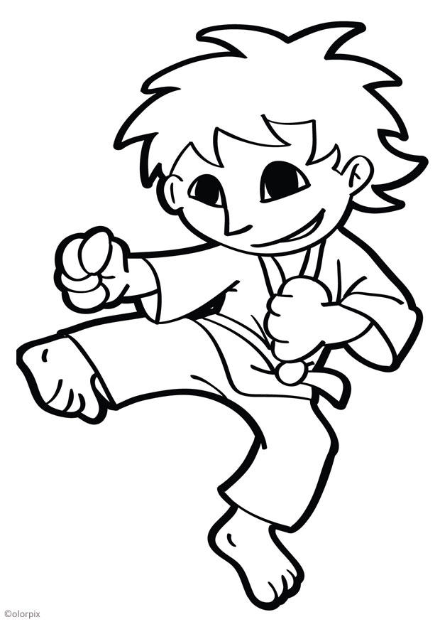 karate Coloriage karate