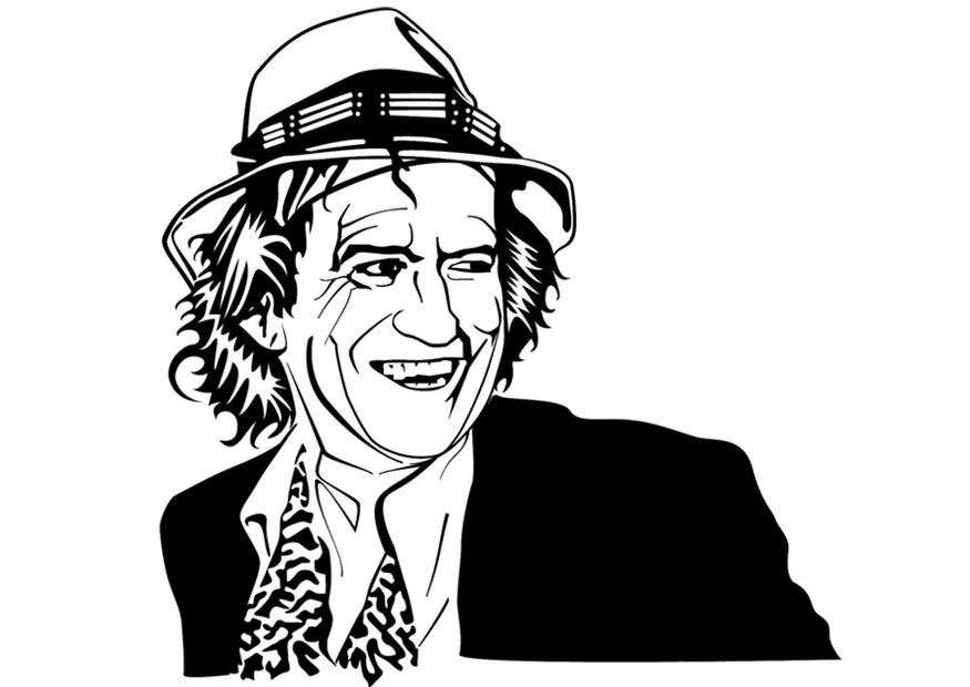 keith richards Coloriage keith richards