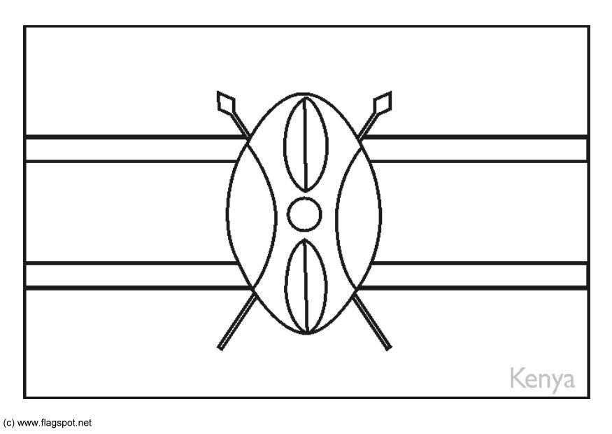 kenia Coloriage kenia