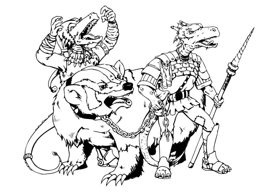 kobold Coloriage kobold