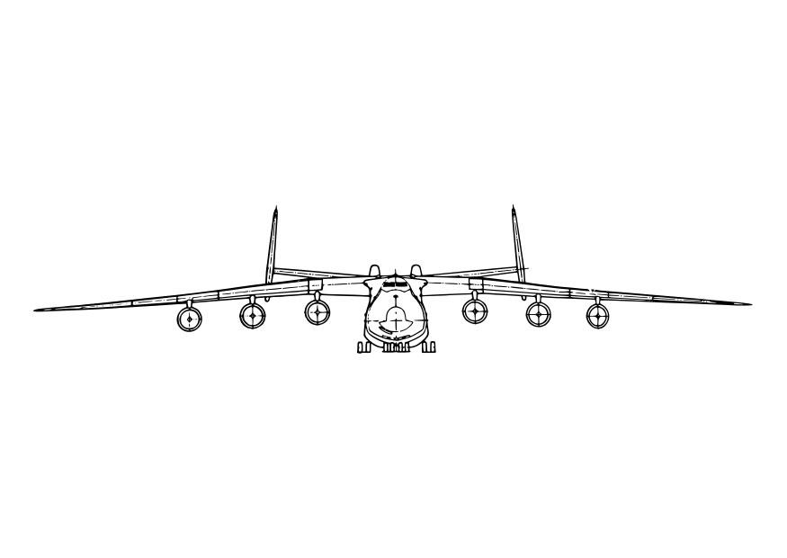 lavant dun avion Coloriage lavant dun avion