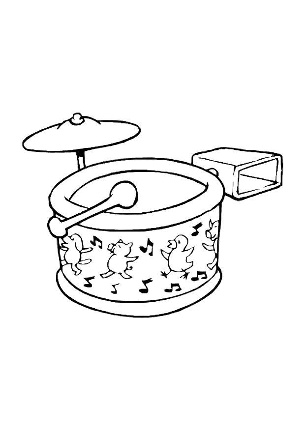 la batterie Coloriage la batterie