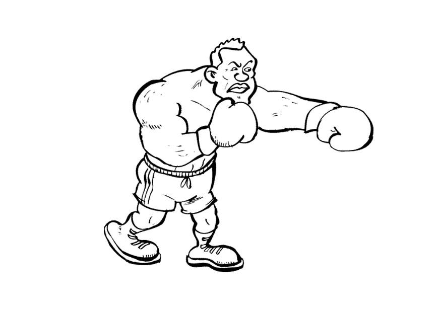 la boxe Coloriage la boxe