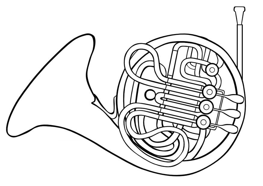 la corne Coloriage la corne