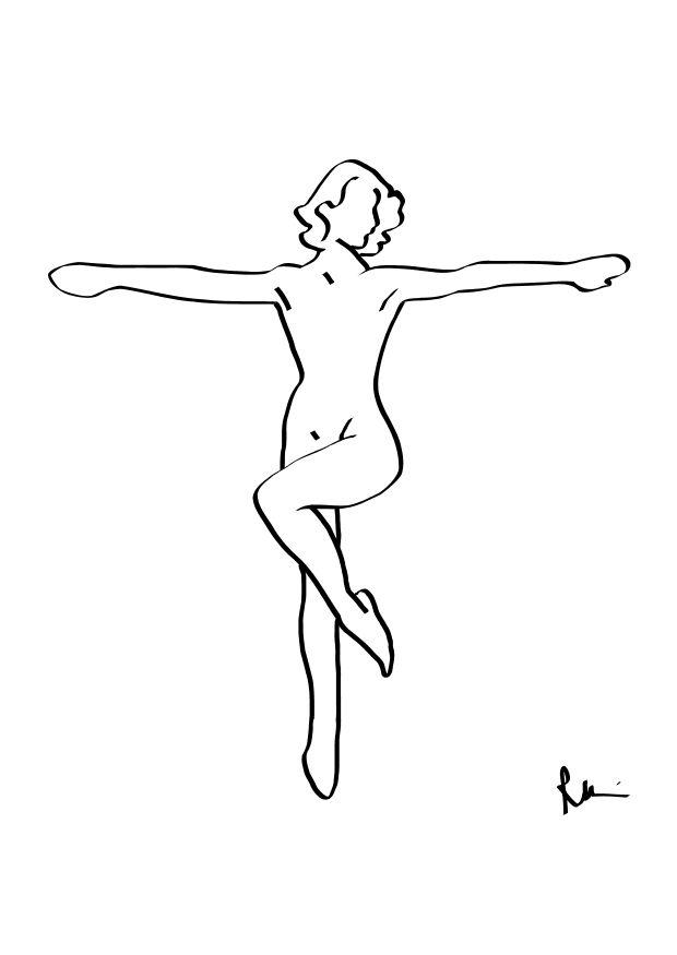 la danseuse Coloriage la danseuse