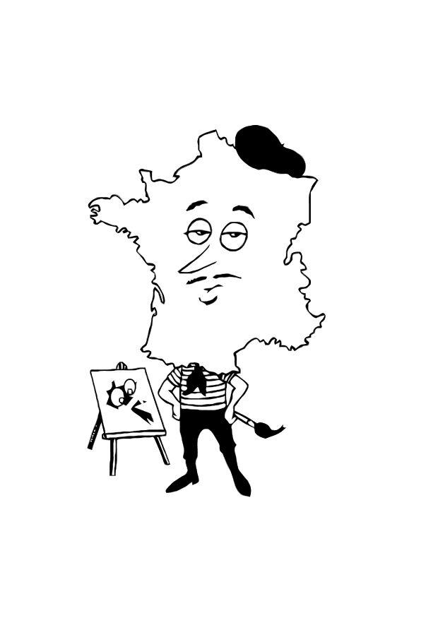 la france Coloriage la france
