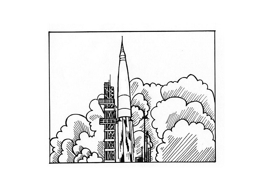 la fusA©e Coloriage la fusA©e