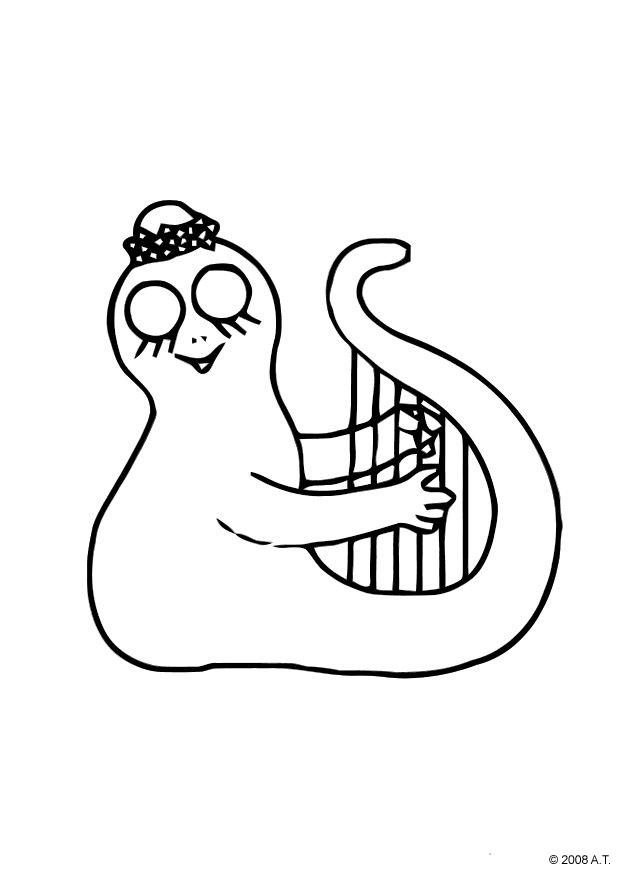 la harpe Coloriage la harpe