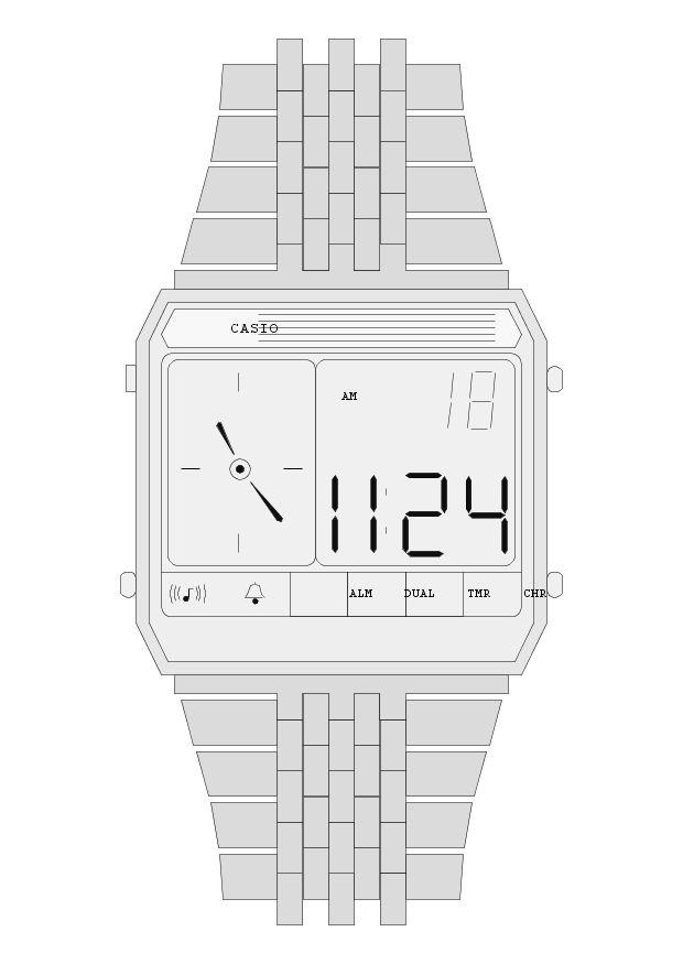 la montre Coloriage la montre